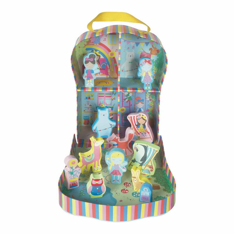 Rainbow Fairy Play Box with Wooden Figures