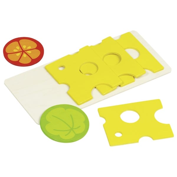 Sliced Cheese Set with Lettuce and Tomato