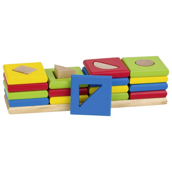 The 4 Towers, Shapes and Colors Sorting Puzzle
