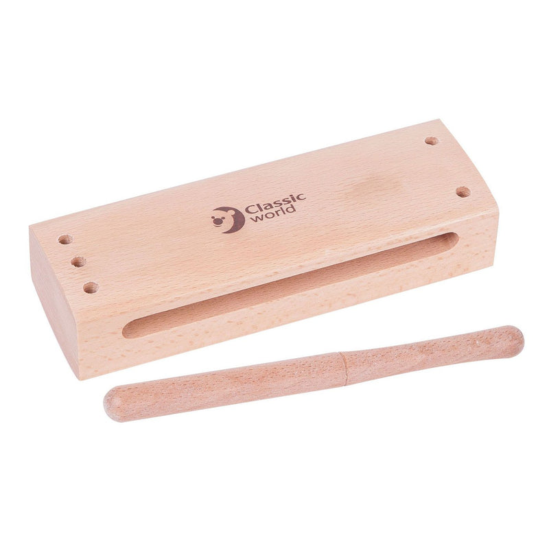Wooden Tone Block with Drumstick
