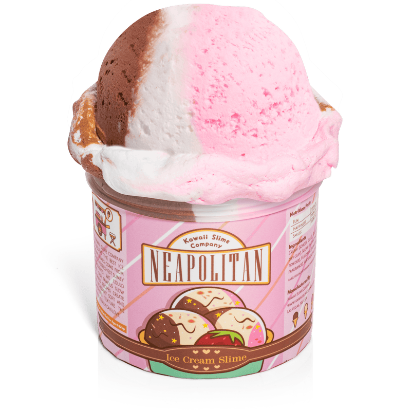 Neapolitan Scented Ice Cream Pint Slime