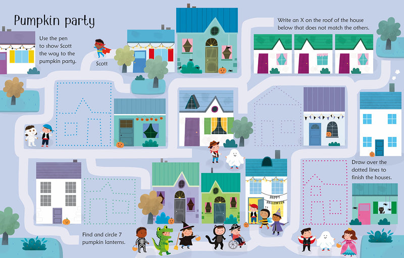 Wipe-Clean Halloween Activity