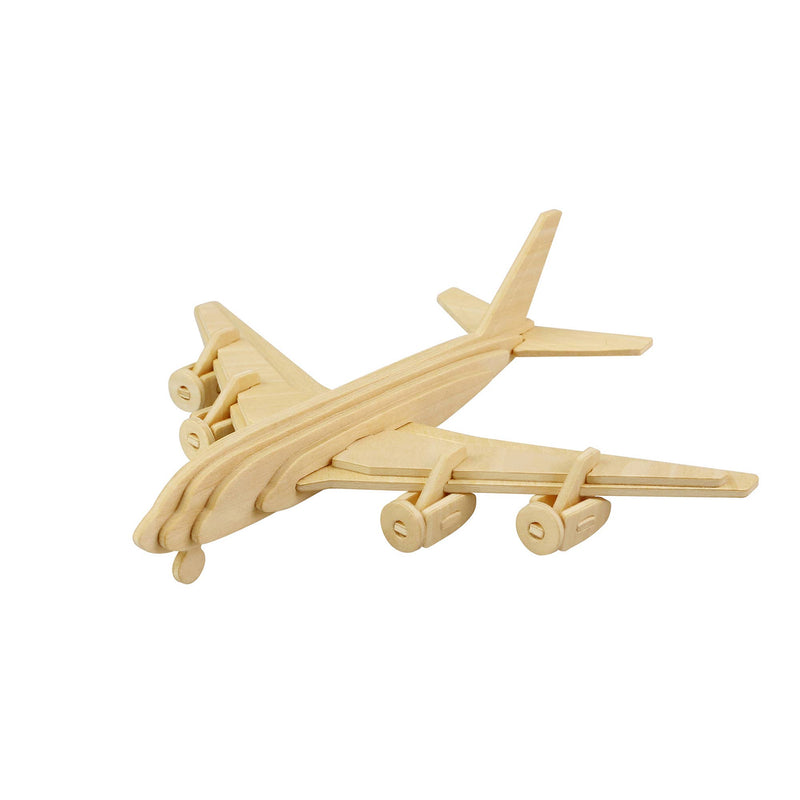 3D Wooden Puzzle: Civil Airplane