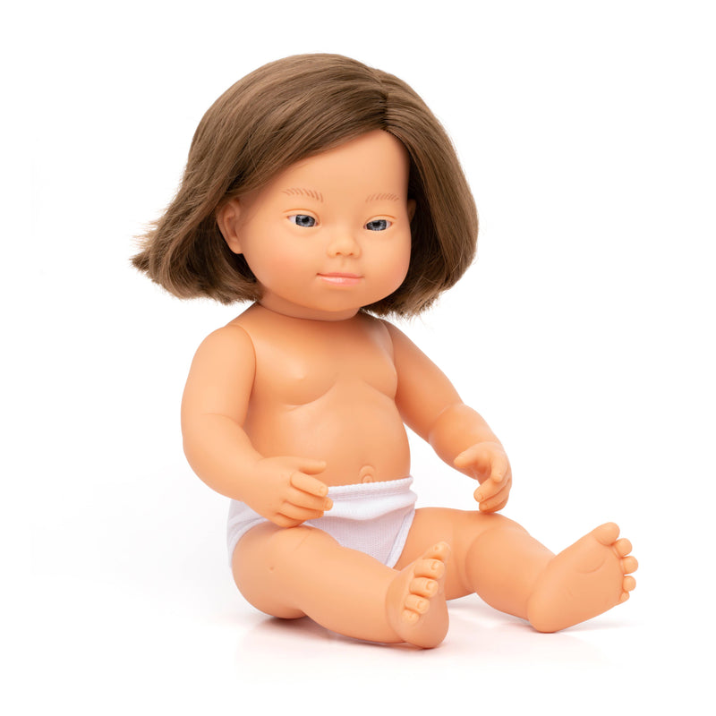 Down Syndrome Baby Doll Caucasian Girl 15" (polybag)