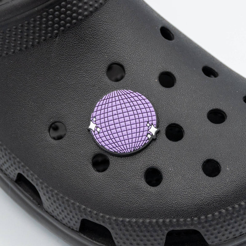 Purple Disco Ball Shoe Charm, Croc Jibbitz, Croc Charm