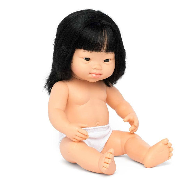 Baby Doll Asian Girl with Down Syndrome 15" (polybag)