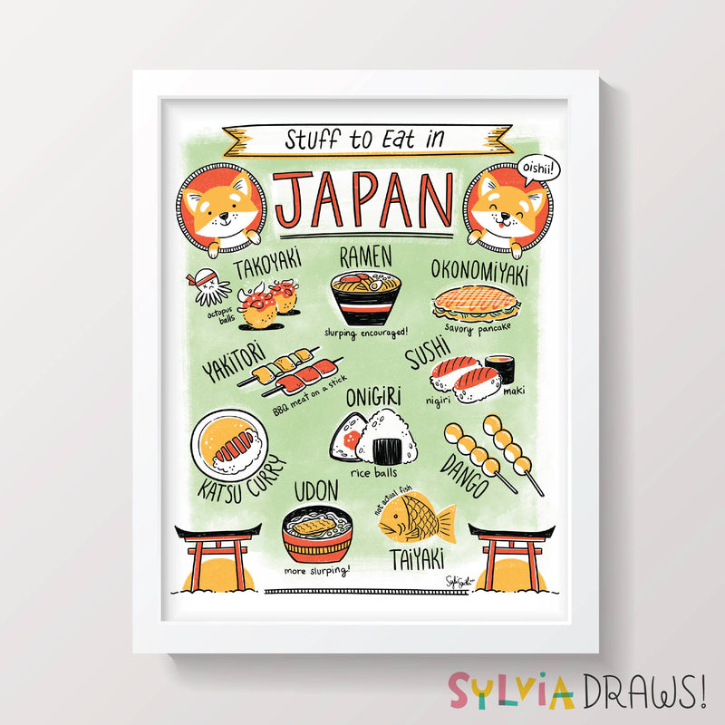 Stuff to Eat in Japan Print