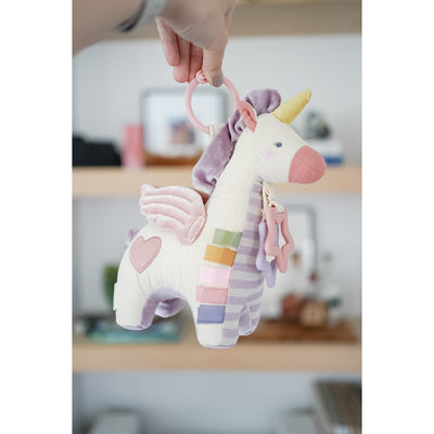 Bitzy Bespoke Link & Love™ Activity Plush with Teether Toy - Pegasus