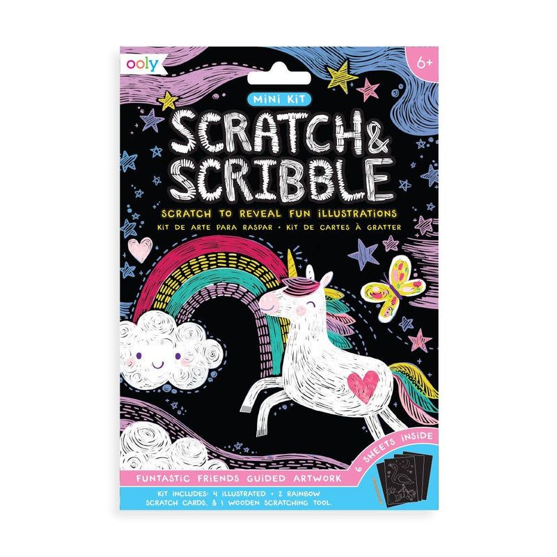 Funtastic Friends Scratch & Scribble Mini Scratch Art Kit
