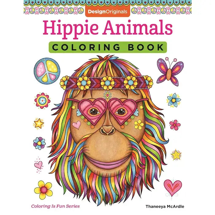 Coloring Book - Hippie Animals
