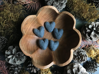 Felted Wool Heart, Choose of Color