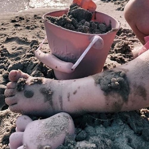 Dusty Rose Sand Molds - Footprint Set