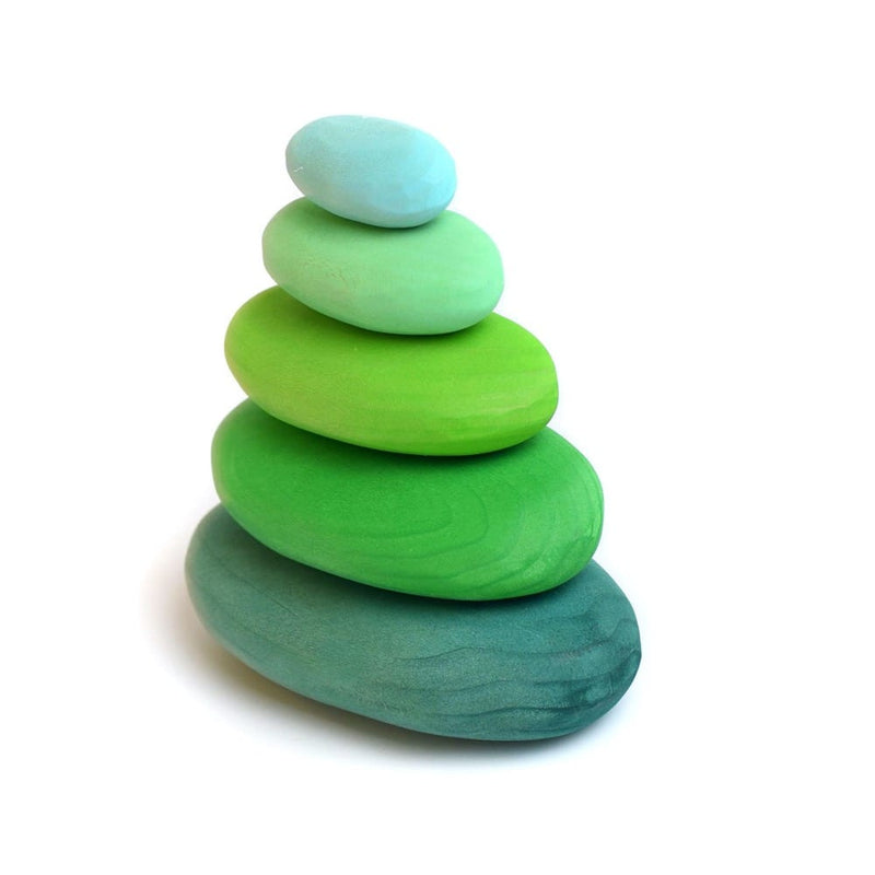 Stacking Pebbles, Green