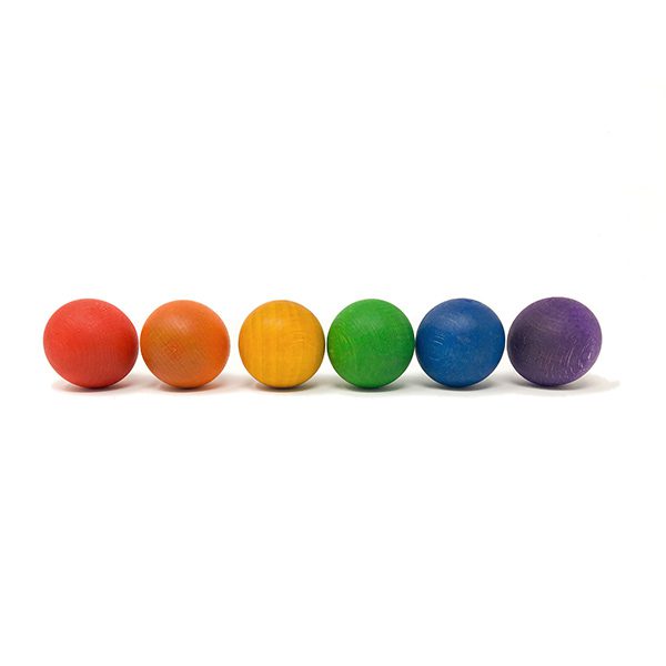 Six Wood Balls, Rainbow
