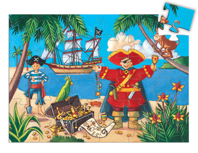 The Pirate & His Treasure 36pc Silhouette Jigsaw Puzzle