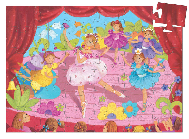Ballerina with The Flower 36pc Silhouette Jigsaw Puzzle