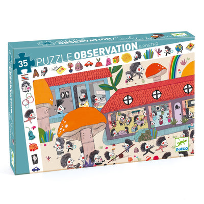 Hedgehog School 35pc Observation Jigsaw Puzzle