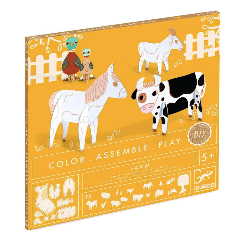 Farm Color. Assemble. Play. DIY Craft Kit