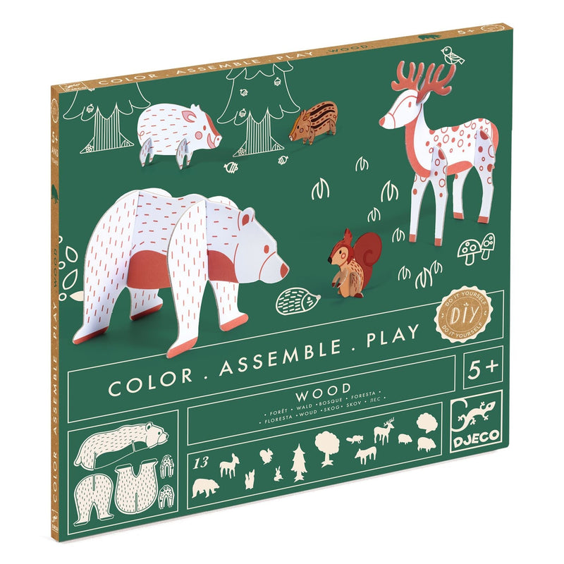 Woods Color. Assemble. Play. DIY Craft Kit