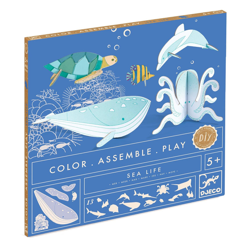 Sea Life Color. Assemble. Play. DIY Craft Kit