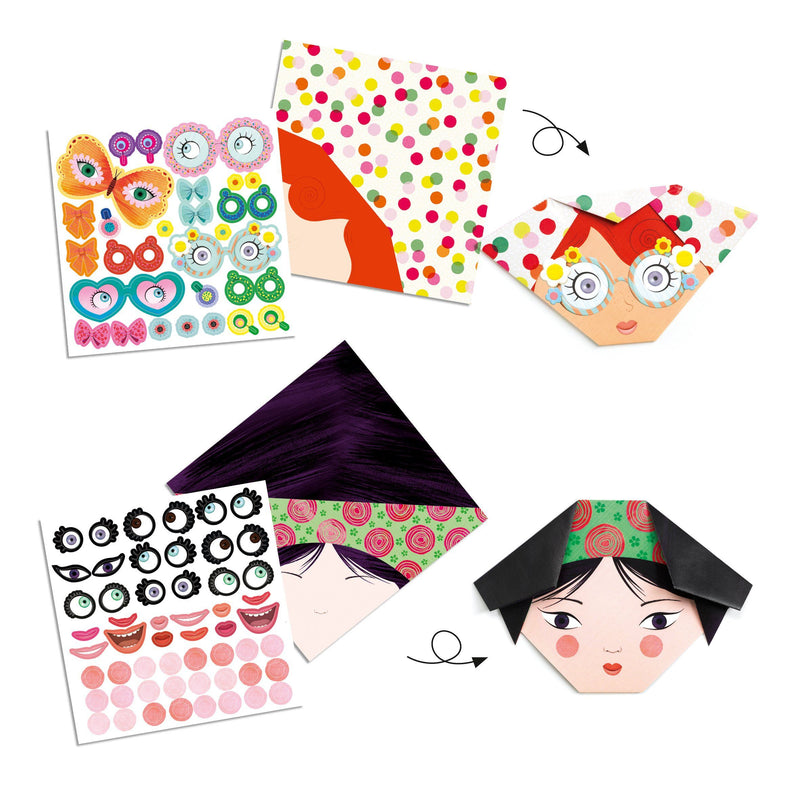 Pretty Faces Origami Paper Craft Kit