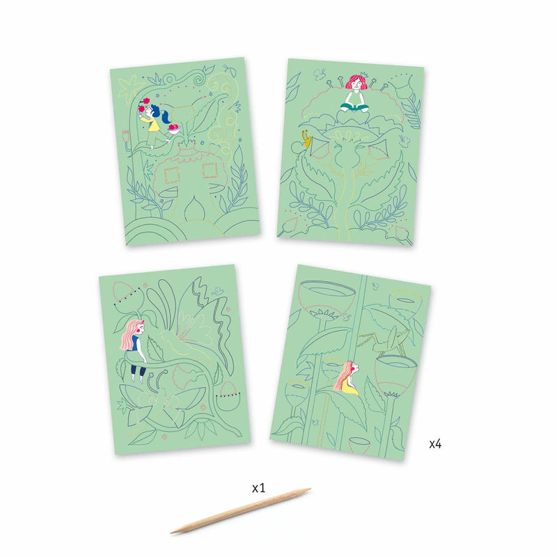 Fantasy Garden Scratch Card Activity Set