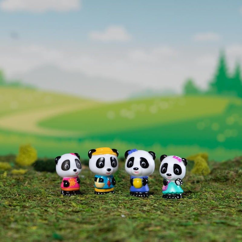 Timber Tots Panda Family, Set of 4