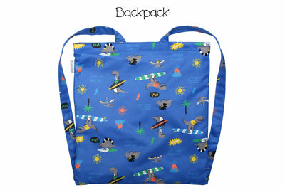 Kids Towel Backpack - Dino