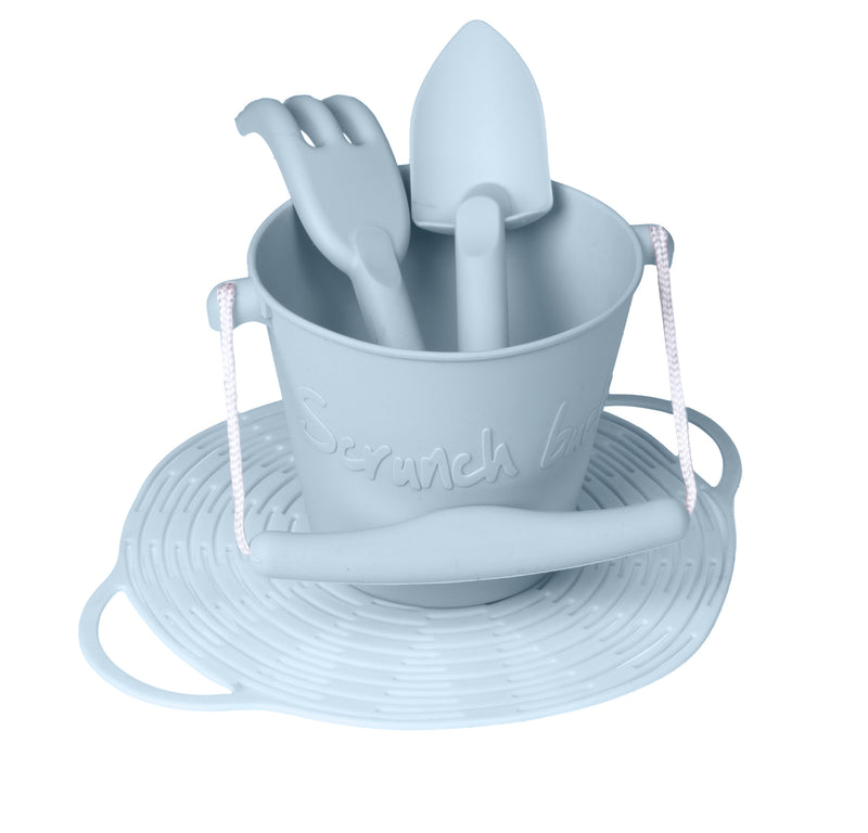 Scrunch Collapsible Bath / Beach Set - Duck Egg Blue