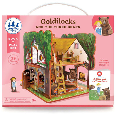 Goldilocks and the Three Bears Book and Playset