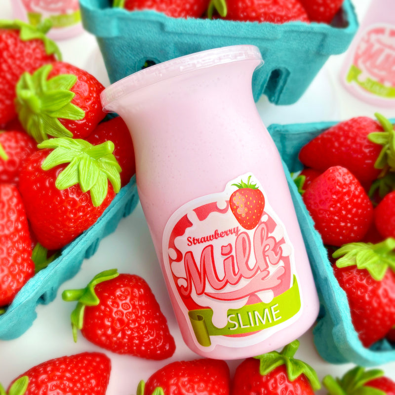 Strawberry Milk Glossy Slime