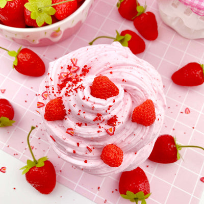 Strawberry Mousse Fluffy Butter Slime