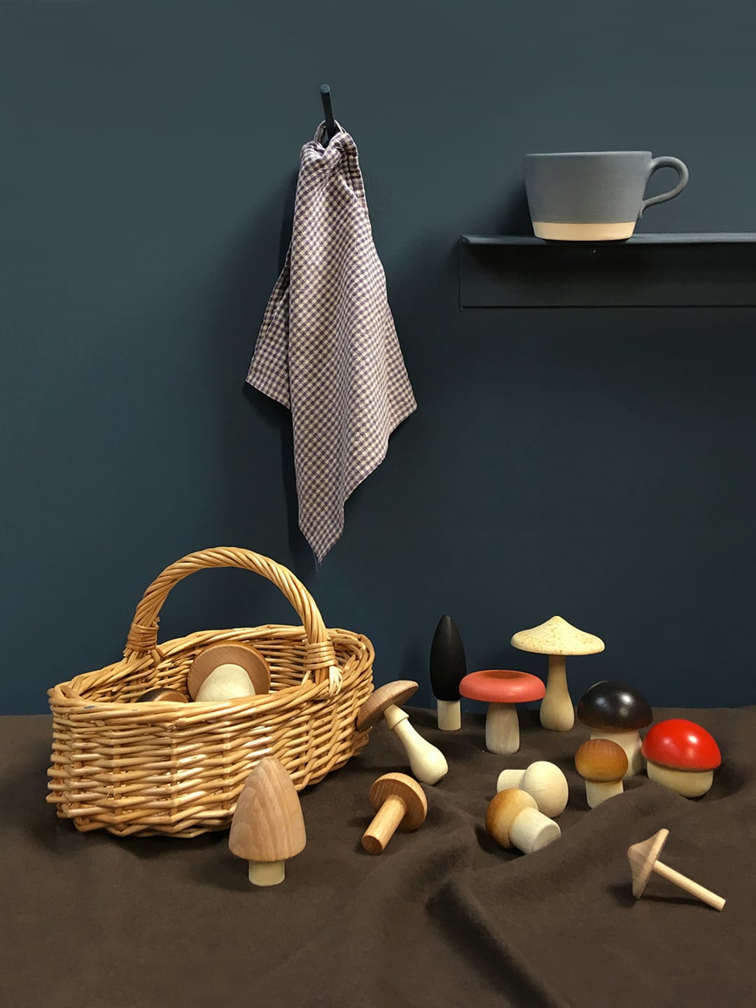 置物 FOREST MUSHROOMS BASKET MOONPICNIC Forest Mushrooms Basket - Moon Picnic
