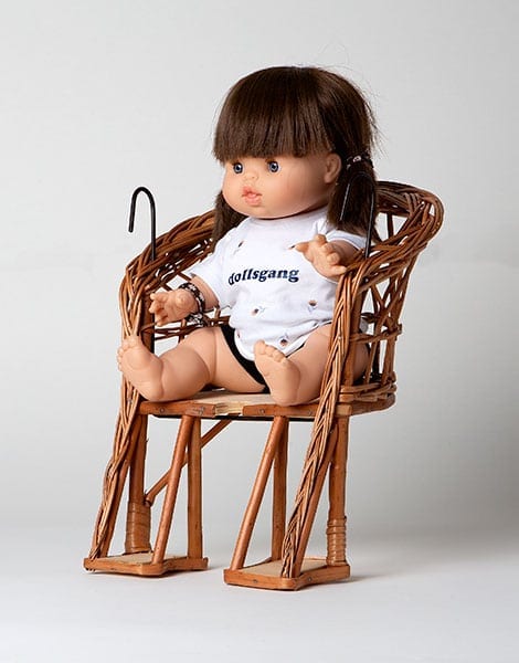 Wicker Doll Bicycle Chair