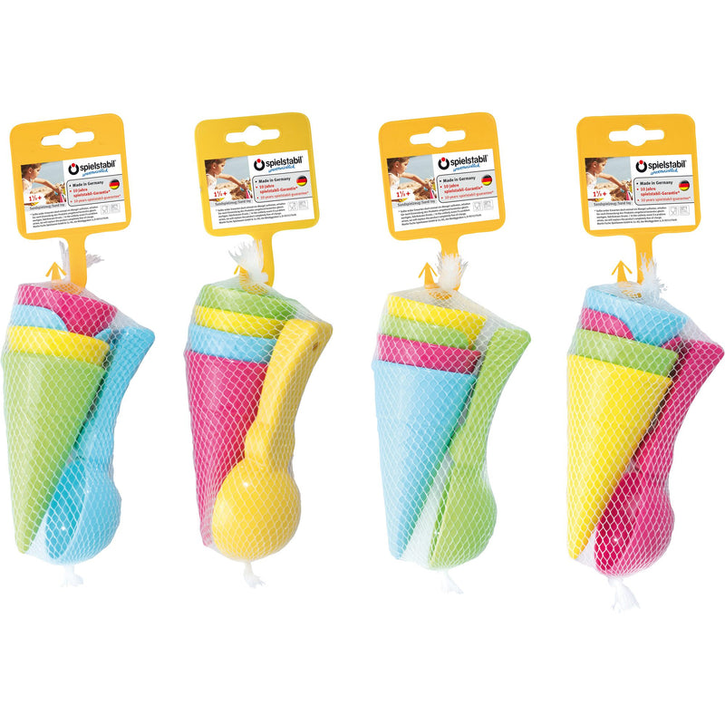 Ice Cream 5 Piece Set with 4 Cones and a Scoop