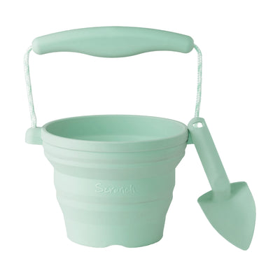 Seedling Pot with Spade, Mint Green
