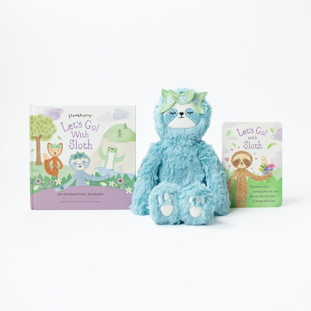 Blueberry Sloth Kin Interactive Hardcover Book Flying Pig Toys
