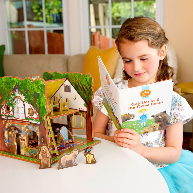 Goldilocks and the Three Bears Book and Playset