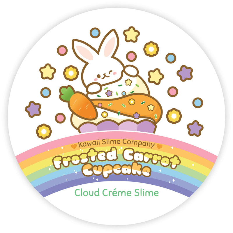 Frosted Carrot Cupcake Cloud Creme Slime (4pcs/case)