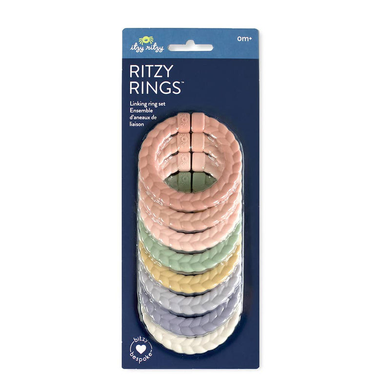 Bitzy Bespoke Itzy Rings™ Linking Ring Set Pastel