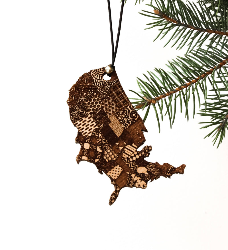 USA Map | Wood Ornament