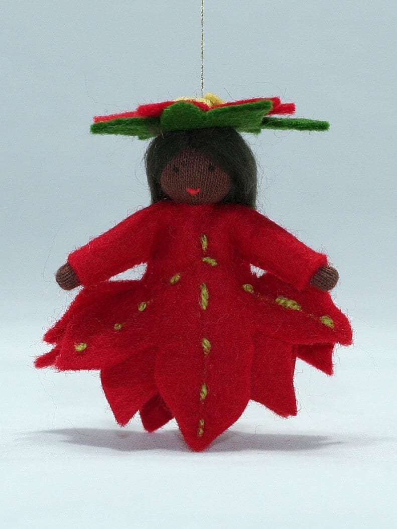 Poinsettia Princess (hanging doll; all skin tones)