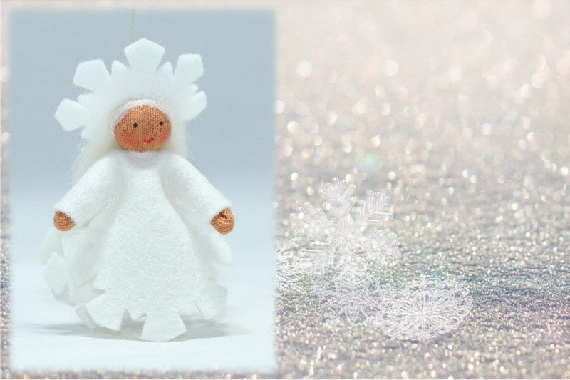 Snowflake Princess (hanging doll; Medium and Dark Skin Tones)