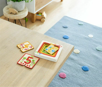 Counting Friends Wood Layering Puzzle 1 to 5
