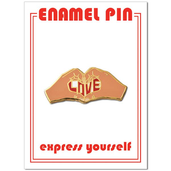 Heart Hands Love Pin