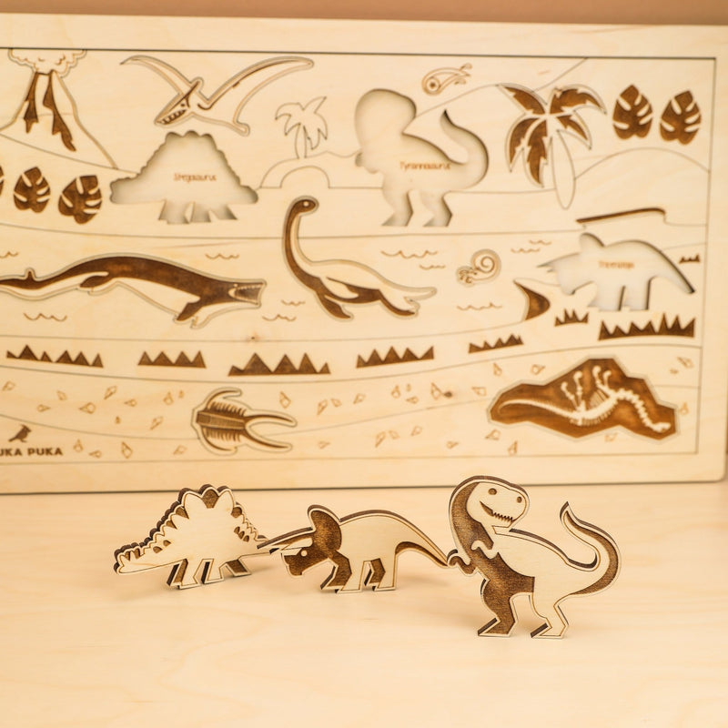 Dino World Wooden Puzzle