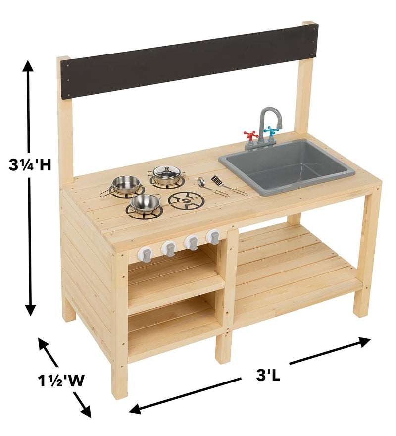 Wooden Mud Kitchen with Accessories [IN STORE PICK-UP ONLY]