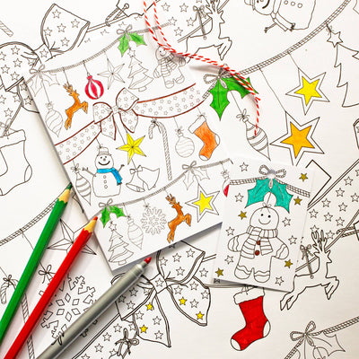Color-in Holiday Craft Activity Pack