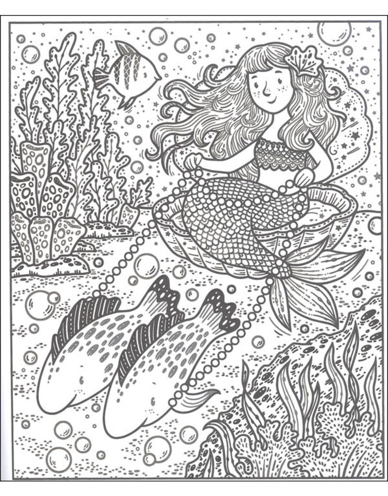 Mermaids Magic Painting Book