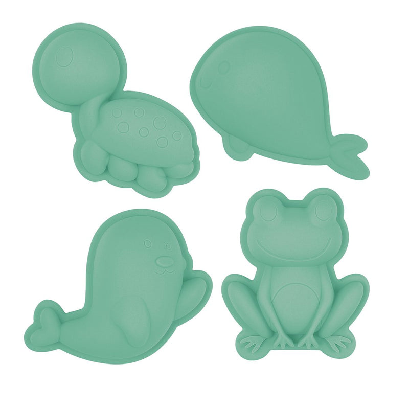 Mint Green Sand Molds - Frog Set